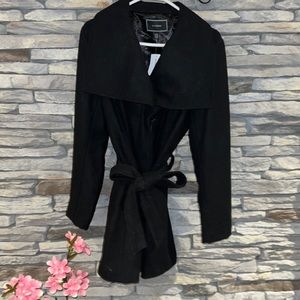 Le Chateau Black Wool Dress coat